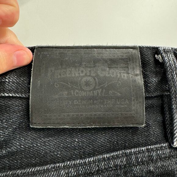 Freenote Avila black 100% cotton Slim fit selvedge denim jeans - Picture 5 of 9